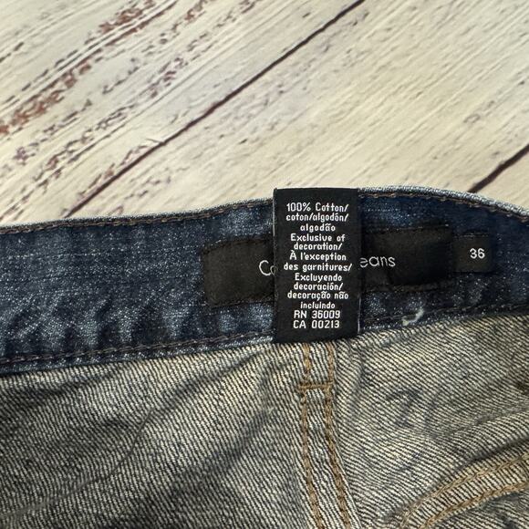 Calvin Klein Jeans Relaxed Straight Men’s 36 (Measures 33x27) Faded Blue Cotton - Picture 4 of 8